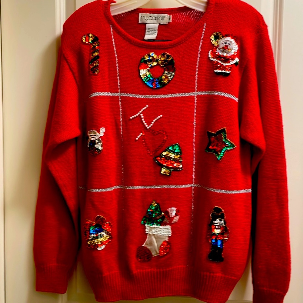 Vintage MJ Carroll Christmas sweater